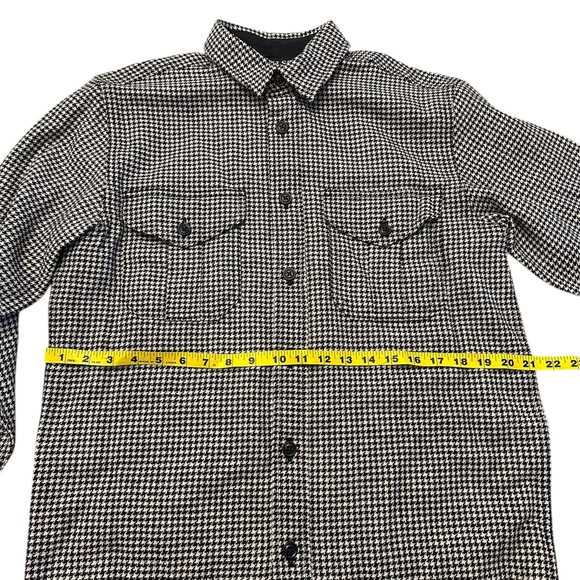 Filson Northwest 85% Wool Shirt Checkered Black Collared Button Up Mens S NWT - Picture 5 of 9